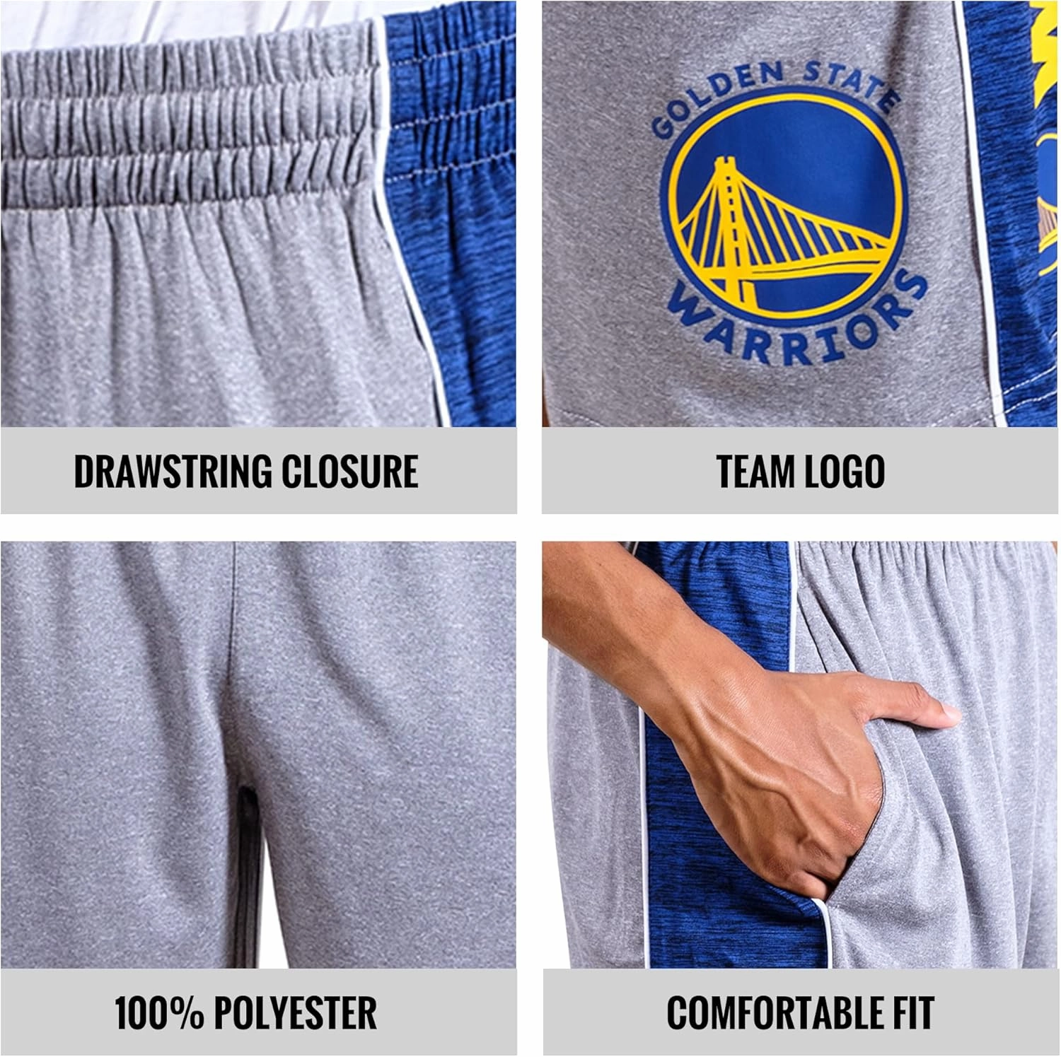 Ultra Game NBA Men's Active Soft Workout Basketball Training Shorts