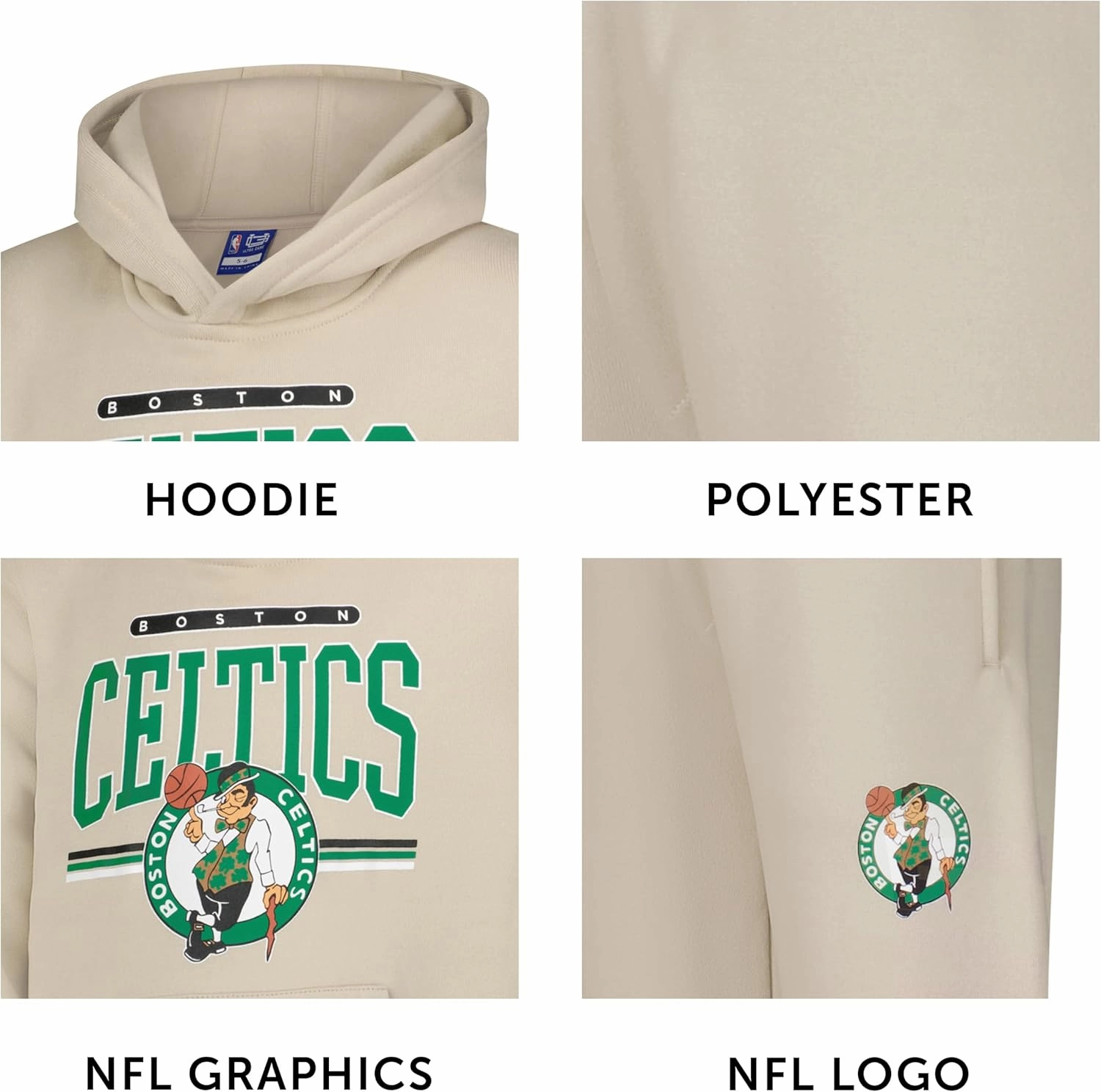 Ultra Game Youth NBA Official Super Soft Hoodie Sweatshirt and Sweatpants Joggers Set