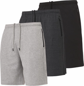 Ultra Performance 3 Pack Mens Shorts Casual Men's Athletic Short Workout Gym Shorts for Men with Zipper Pockets, Small - 5X