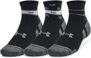 Under Armour 1382943-1-LG Unisex UA Performance Tech 3-Pack Quarter Socks Black LG
