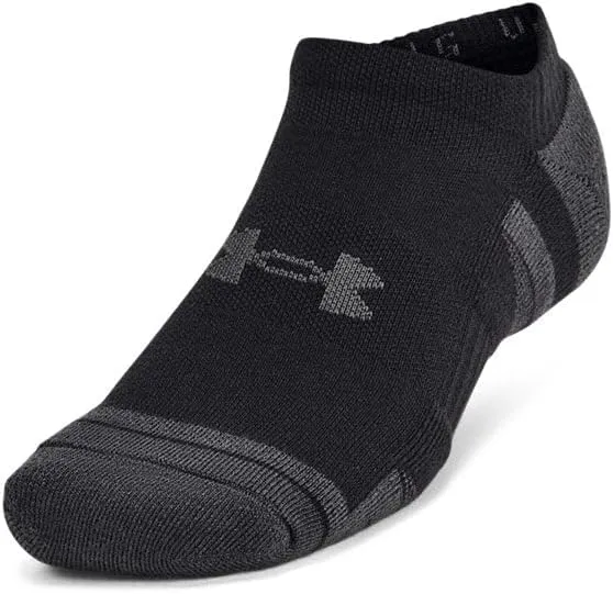 Under Armour 1386243-3-XL Unisex UA Perf Tech 6pk NS Black XL