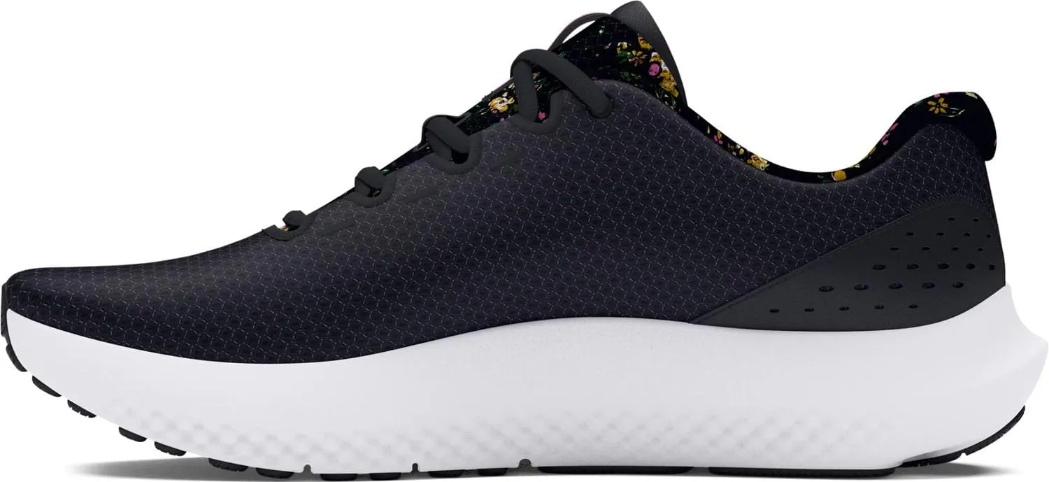 Under Armour 3027942-1-10.5 UA W Charged Surge 4 Print Black 10.5