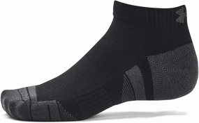 Under Armour 1379504-1-MD Unisex UA Performance Tech 3-Pack Low Cut Socks Black MD