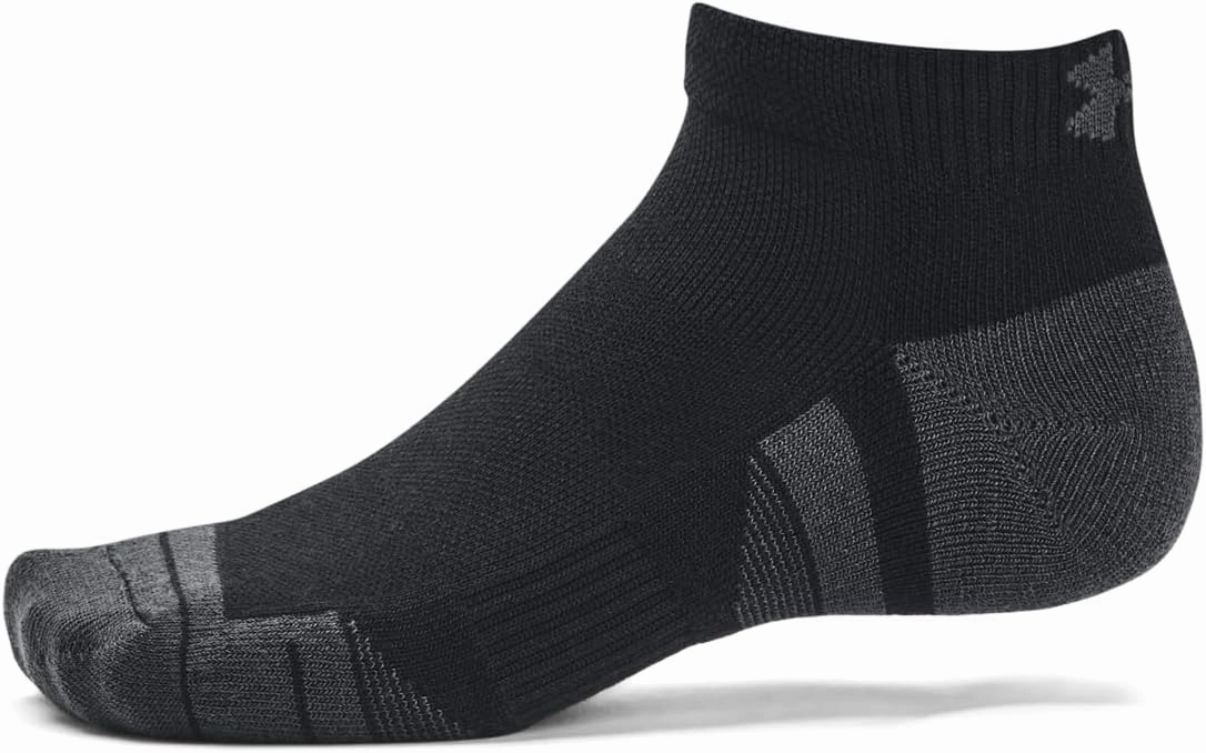 Under Armour 1379504-1-MD Unisex UA Performance Tech 3-Pack Low Cut Socks Black MD