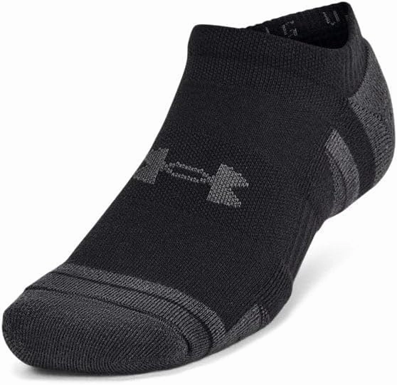 Under Armour 1386243-3-LG Unisex UA Perf Tech 6pk NS Black LG