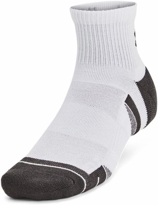 Under Armour 1386245-101-XL Unisex UA Perf Tech 6pk Qtr WHT XL