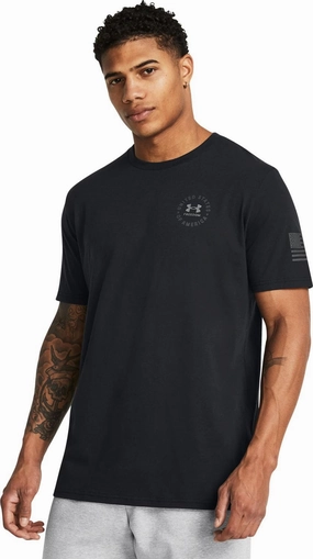 Under Armour 1386736-1-SM Freedom Vintage Eagle T Black SM