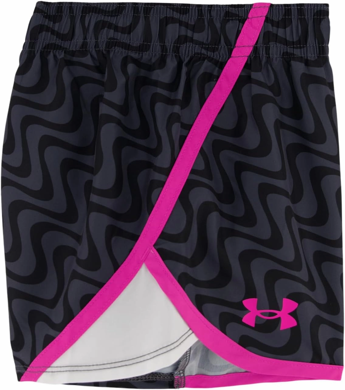 Under Armour girls Girls Short Sleeve Shirt and Shorts Set, Durable Stretch and Lightweight, Woven Short Set