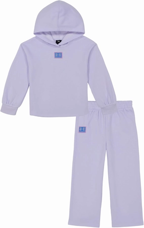 Under Armour girls Hoodie Set, Bottoms & Hoodie, Lightweight & Relaxed Fit