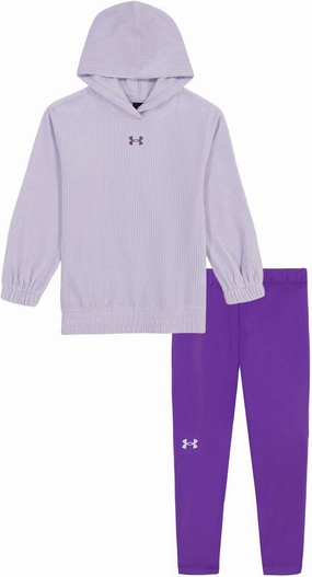 Under Armour girls Hoodie Set, Bottoms & Hoodie, Lightweight & Relaxed Fit