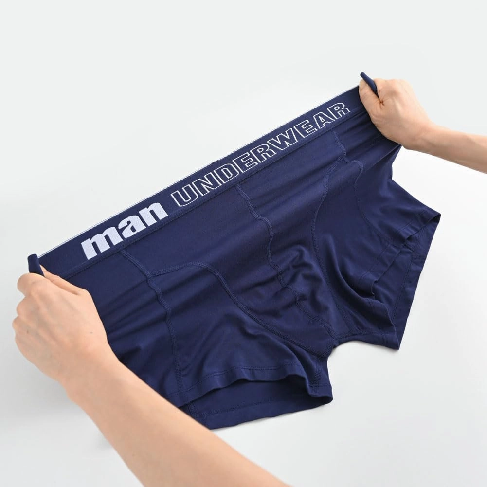 Underwear Men Breathable Soft Comfortable Elastic Waistband Boxer Briefs Short Leg Trunks for Men Multipack