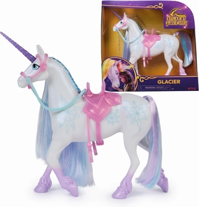 Unicorn Academy, Glacier with 2 Riding Accessories, 11”, Compatible with Layla, Dolls & Unicorn Toys for Girls Ages 4 and up