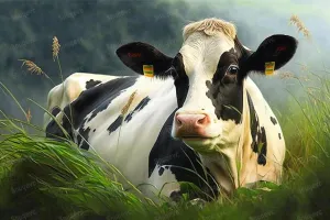 Unique Wooden Jigsaw Puzzles - Grassland Cow, 1000 Piece Colorful Artwork Jigsaw Puzzle for Adults, Fun and Challenging Brain Exercise for Puzzle Enthusiasts - Ideal Gift
