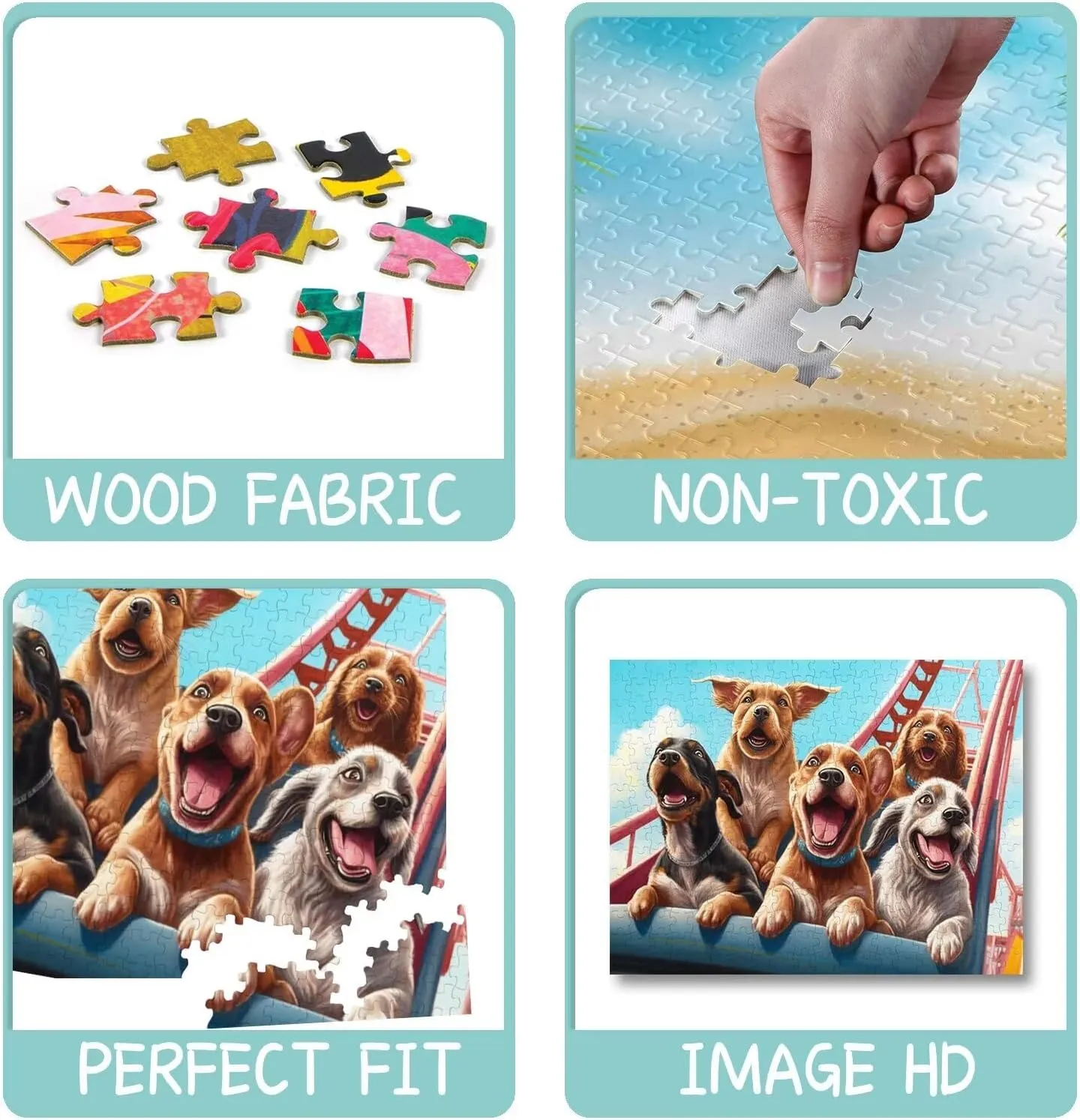 Unique Wooden Jigsaw Puzzles - Skateboarding Teenager, 500 Piece Colorful Artwork Jigsaw Puzzle for Adults, Fun and Challenging Brain Exercise for Puzzle Enthusiasts - Ideal Gift