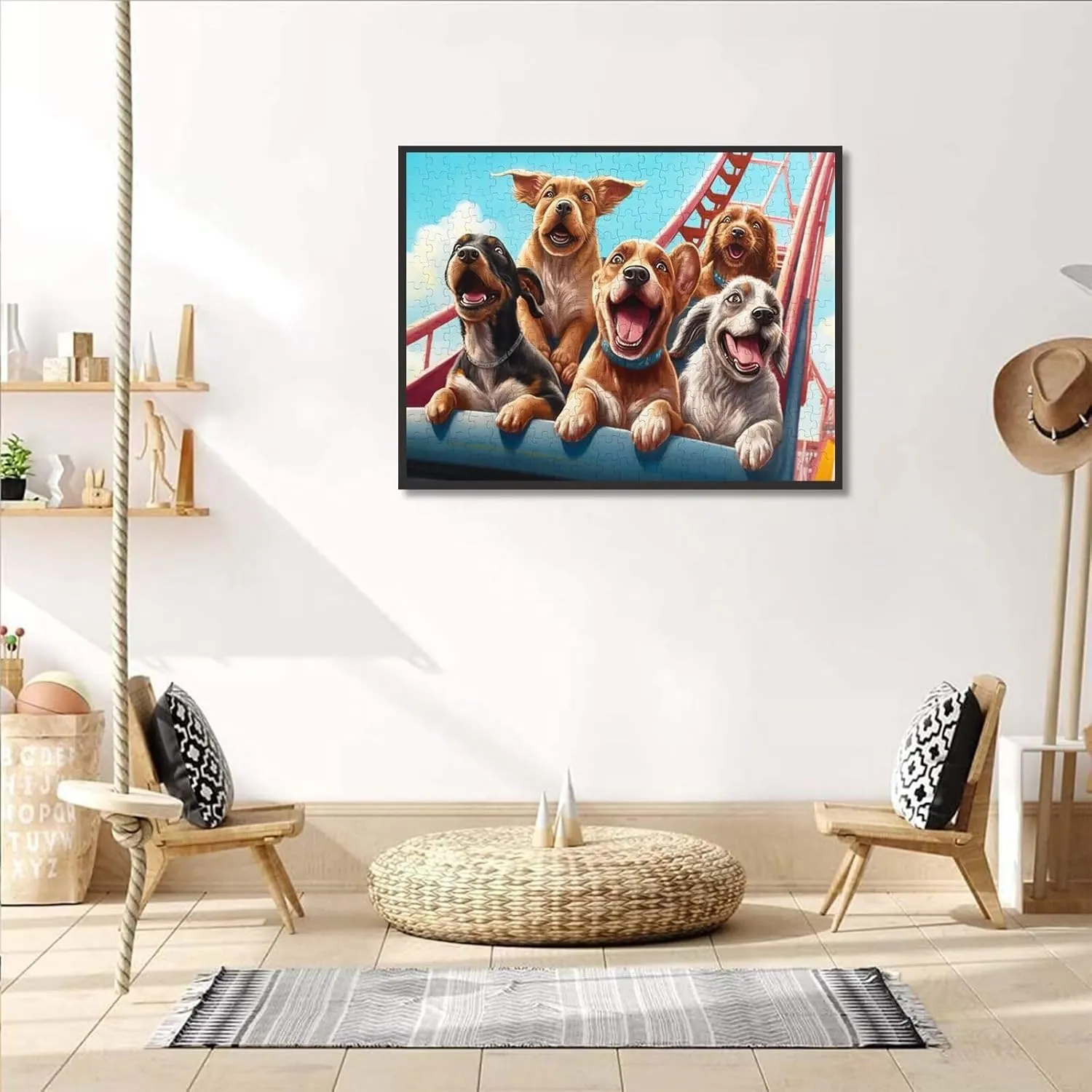 Unique Wooden Jigsaw Puzzles - Skateboarding Teenager, 500 Piece Colorful Artwork Jigsaw Puzzle for Adults, Fun and Challenging Brain Exercise for Puzzle Enthusiasts - Ideal Gift