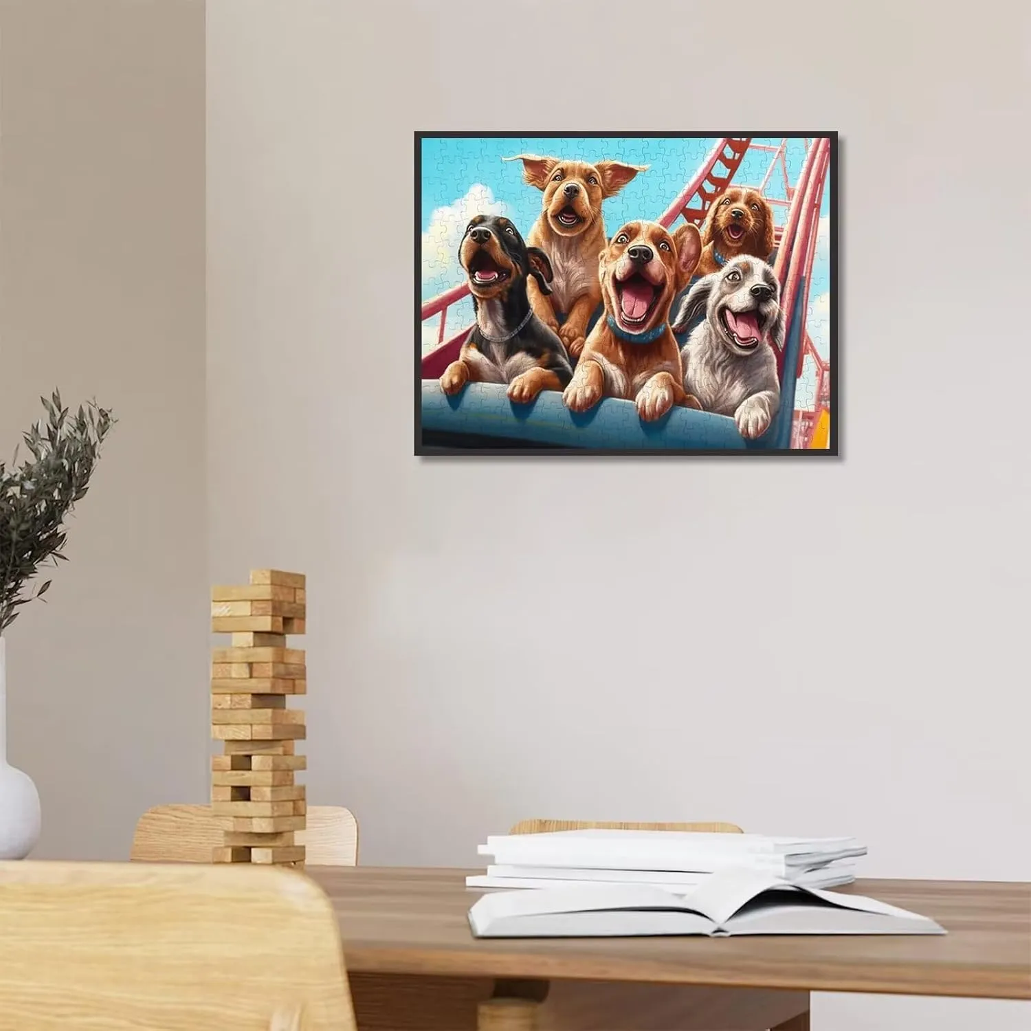 Unique Wooden Jigsaw Puzzles - Skateboarding Teenager, 500 Piece Colorful Artwork Jigsaw Puzzle for Adults, Fun and Challenging Brain Exercise for Puzzle Enthusiasts - Ideal Gift