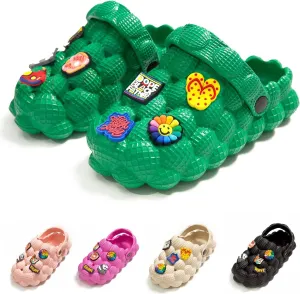 Unisex Bubble Slides Sandals for Kids Golf Ball Slides Bubble Clogs Garden Shoes Girls Boys Comfy Anti-Slip for Shower Beach Bath Indoor and Outdoor