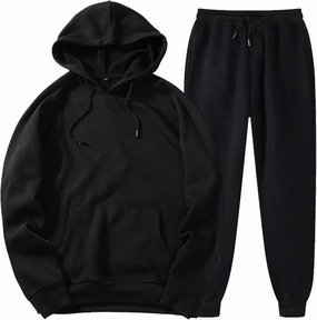 Unisex 2 PC Sweatsuit Set Men Women Oversized Long Sleeve Hoodie Pullover Sweatshirt Tracksuit Jogger Sweatpants
