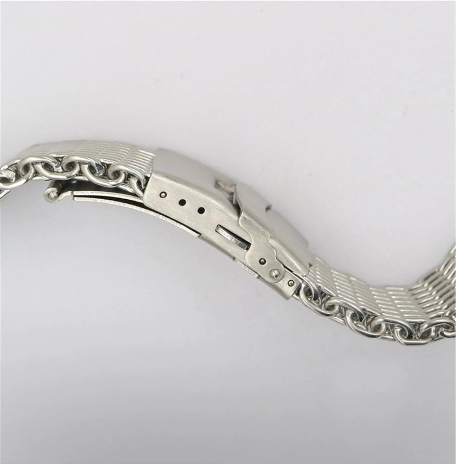 Unisex Stainless Steel Mesh Strap Quick-release Adjustable Strap