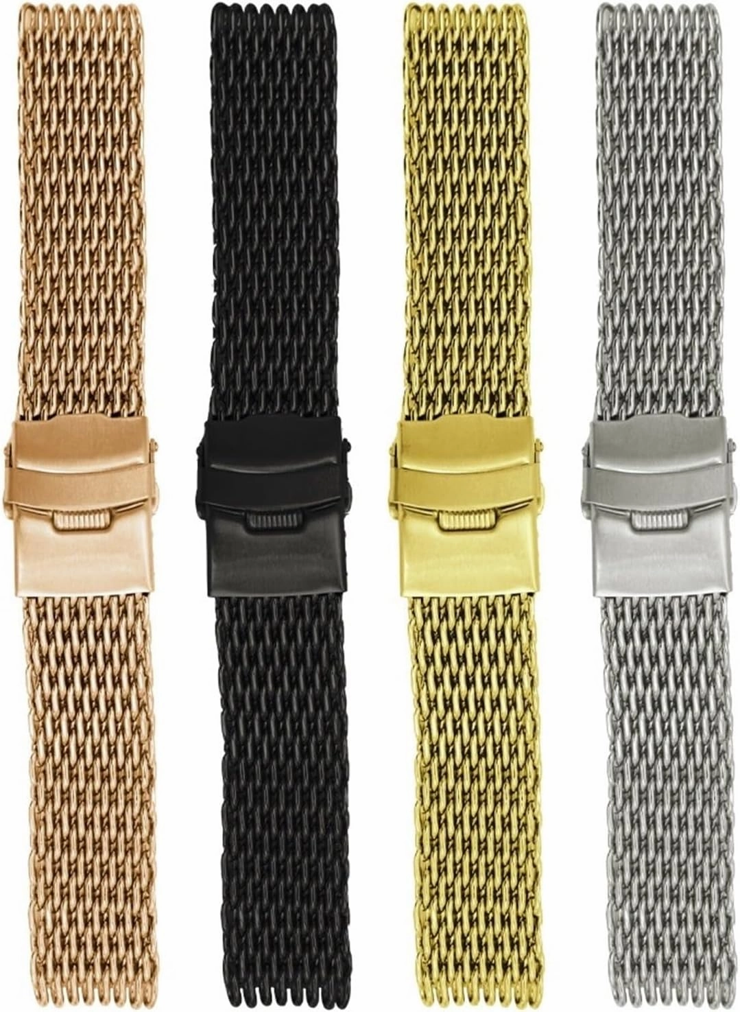 Unisex Stainless Steel Mesh Strap Quick-release Adjustable Strap