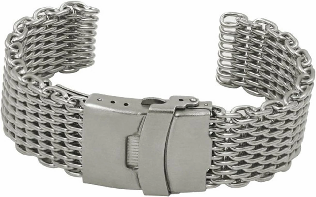 Unisex Stainless Steel Mesh Strap Quick-release Adjustable Strap