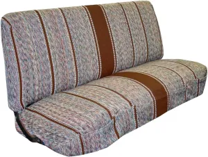 Universal Baja Saddle Blanket Bench Full Size Seat Cover Fits Ford, Chevrolet, Dodge, and Full Size Pickup Trucks (Brown)