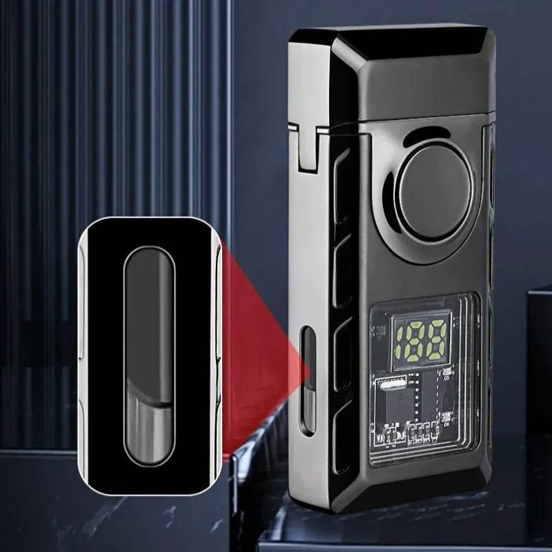 USB Double Flame Lighter - Colorful Rechargeable Voice-Controlled Lighter