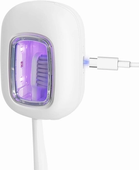 UV Toothbrush Covers Case and Holder,Dual UVC Light(2X Stronger), Clear Window,Toothbrush Cleaner Portable Brush Cover and Travel Case Fits Most Electric and Manual Toothbrushes