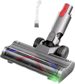 Vacuum Attachment Direct Drive Brush Head，Compatible for Dyson， V7 V8 V10 V11 V15 with Dust Detection for Carpet Floor Clean