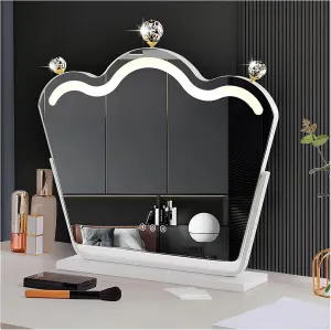 Vanity Mirror with Lights, Dressing Table Mirror, Led Makeup Mirror, Smart Touch Control, for Bathroom, Bedroom, Hotel Decorative Mirrors