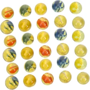 VANZACK Marble Rub Game Marbles 1 Bag Beads Replacement Beads for Boys and Girls Glass Ball Toys Fish Tank Decor
