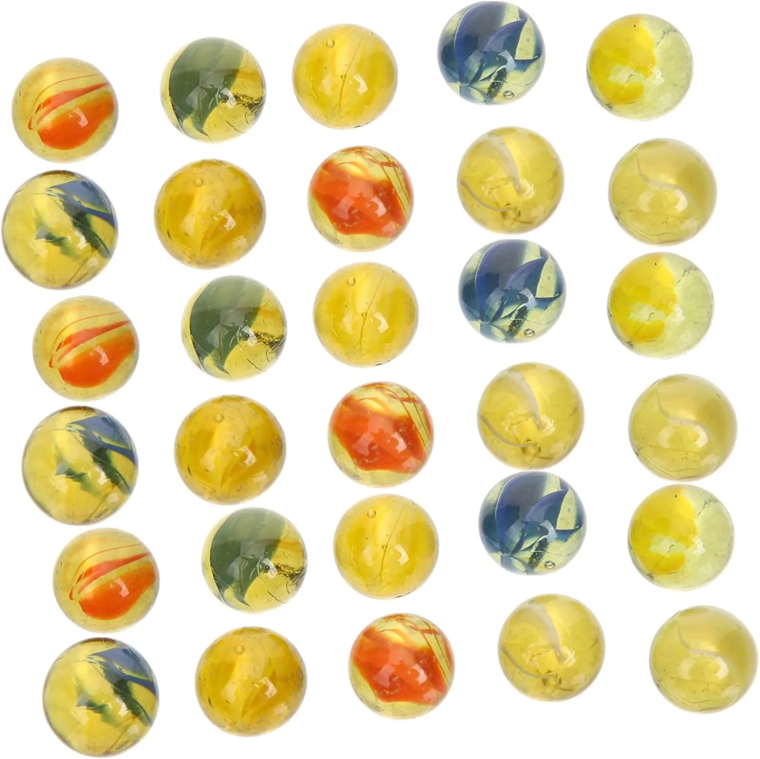 VANZACK Marble Rub Game Marbles 1 Bag Beads Replacement Beads for Boys and Girls Glass Ball Toys Fish Tank Decor