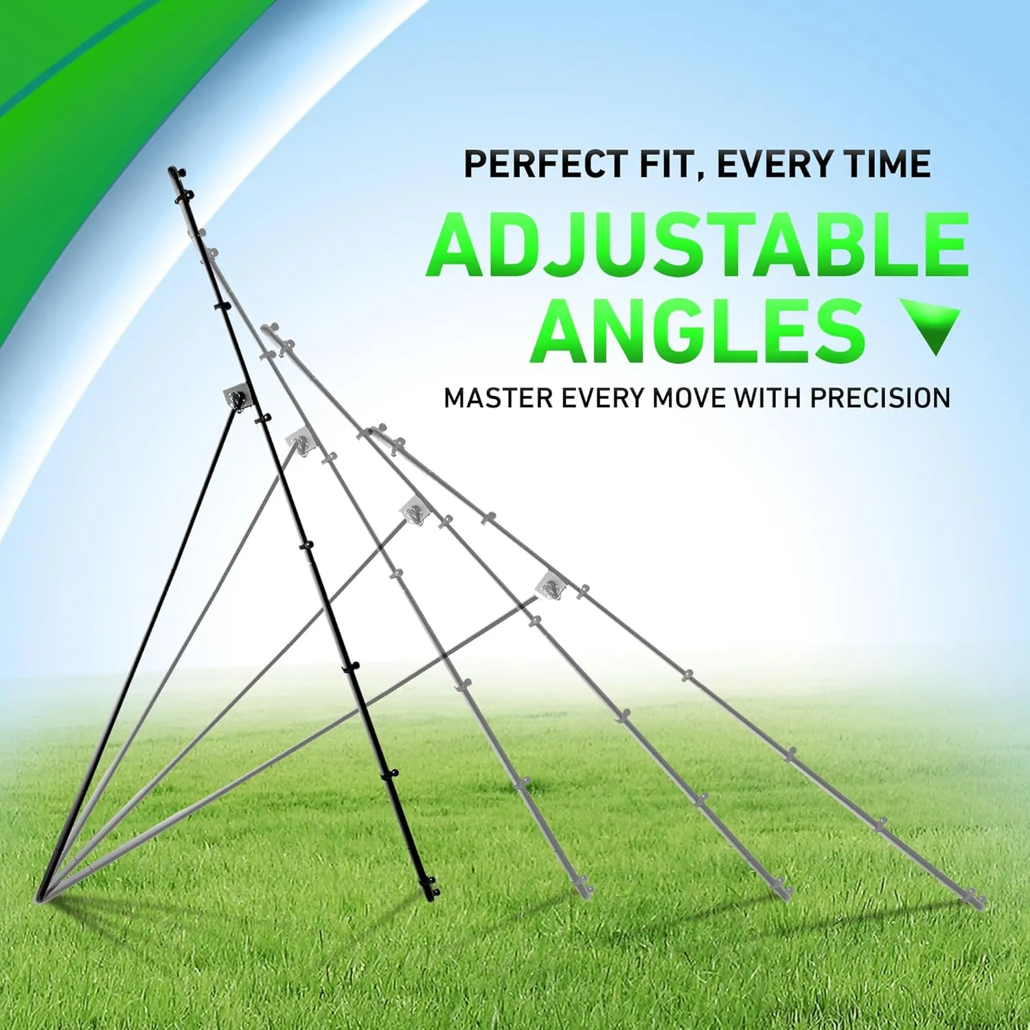 VELOCITY Adjustable Volleyball Rebounder Net, 7x4 ft, Training Equipment with Angle Customization, Durable & Portable with Travel Bag, Improve Volleying, Bumping, Spiking Skills
