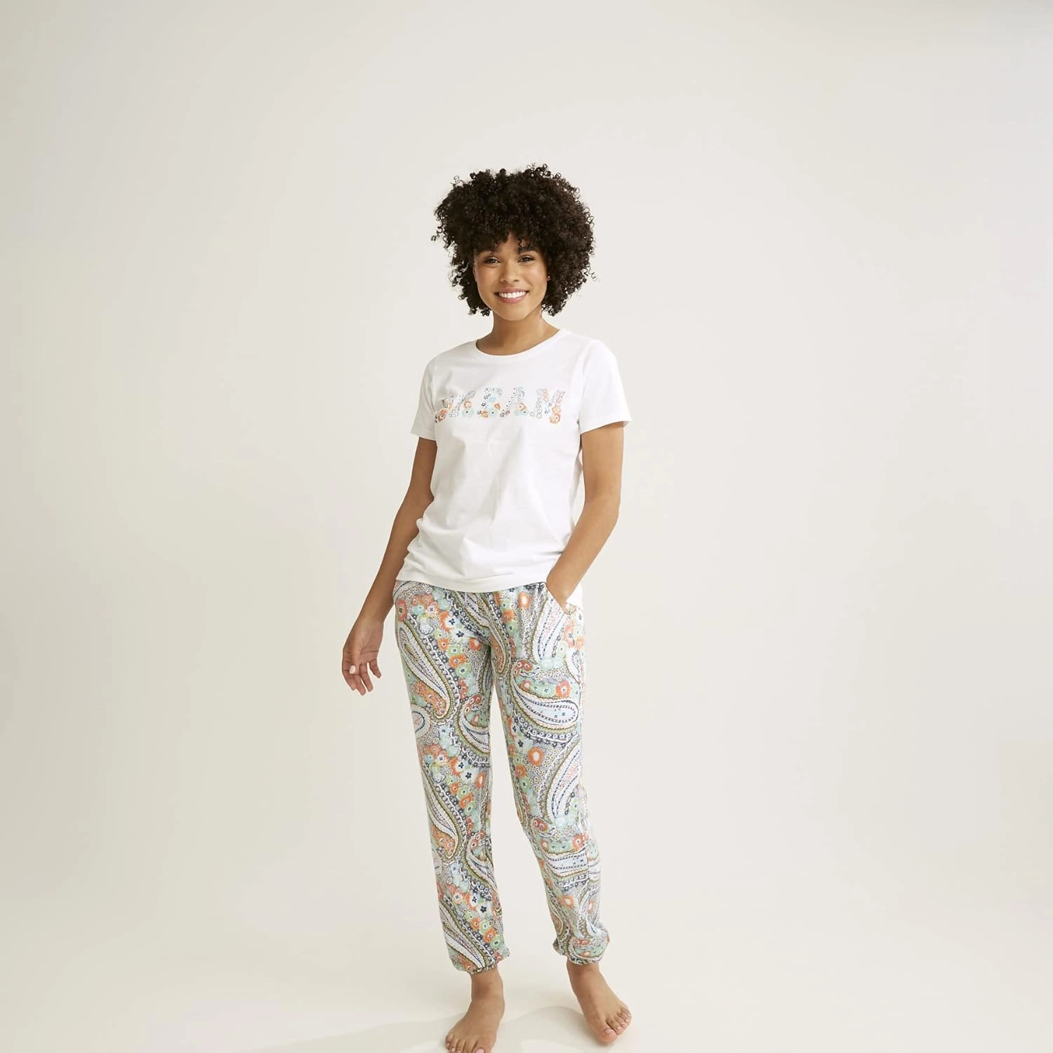 Vera Bradley Women's Lightweight French Terry Jogger Pajama Pants with Pockets