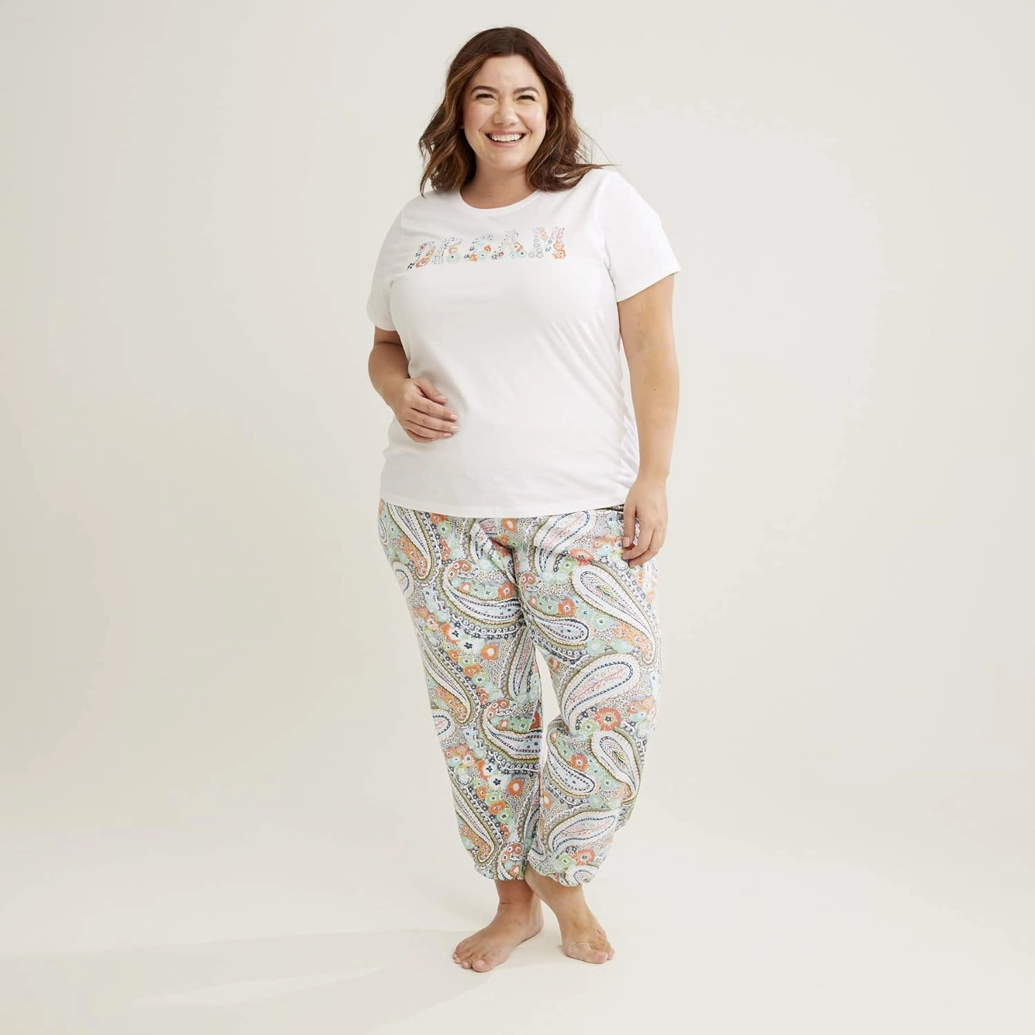 Vera Bradley Women's Lightweight French Terry Jogger Pajama Pants with Pockets