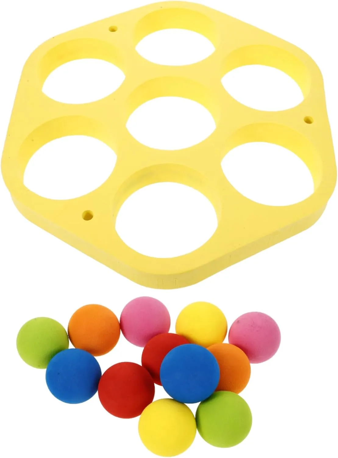 VICASKY 1 Set Water Pool Outdoor Inflatable Beach Tossing Ball Yellow