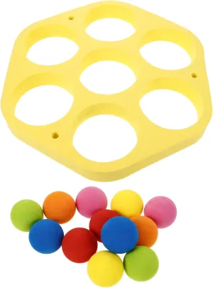 VICASKY 1 Set Water Pool Outdoor Inflatable Beach Tossing Ball Yellow
