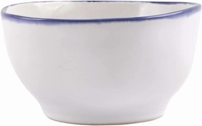 Vietri Aurora Edge Soup/Cereal Bowl, 6" D Stoneware Kitchen & Dining Deep Noodle/Oatmeal Dish