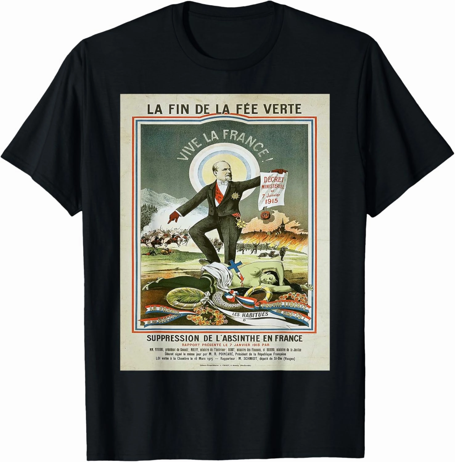 Vintage poster - La Finn de la Fee Verte Retro T-Shirt