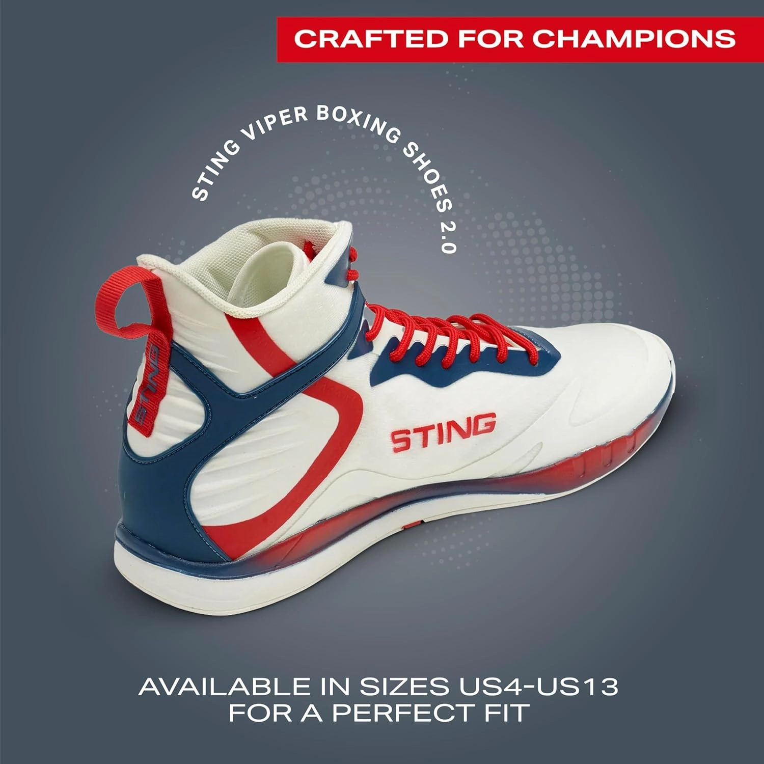 Viper Boxing Shoes 2.0, Lightweight and Durable Boxing Gear, Unisex Boxing Equipment for Better Movement, Breathability, and Support