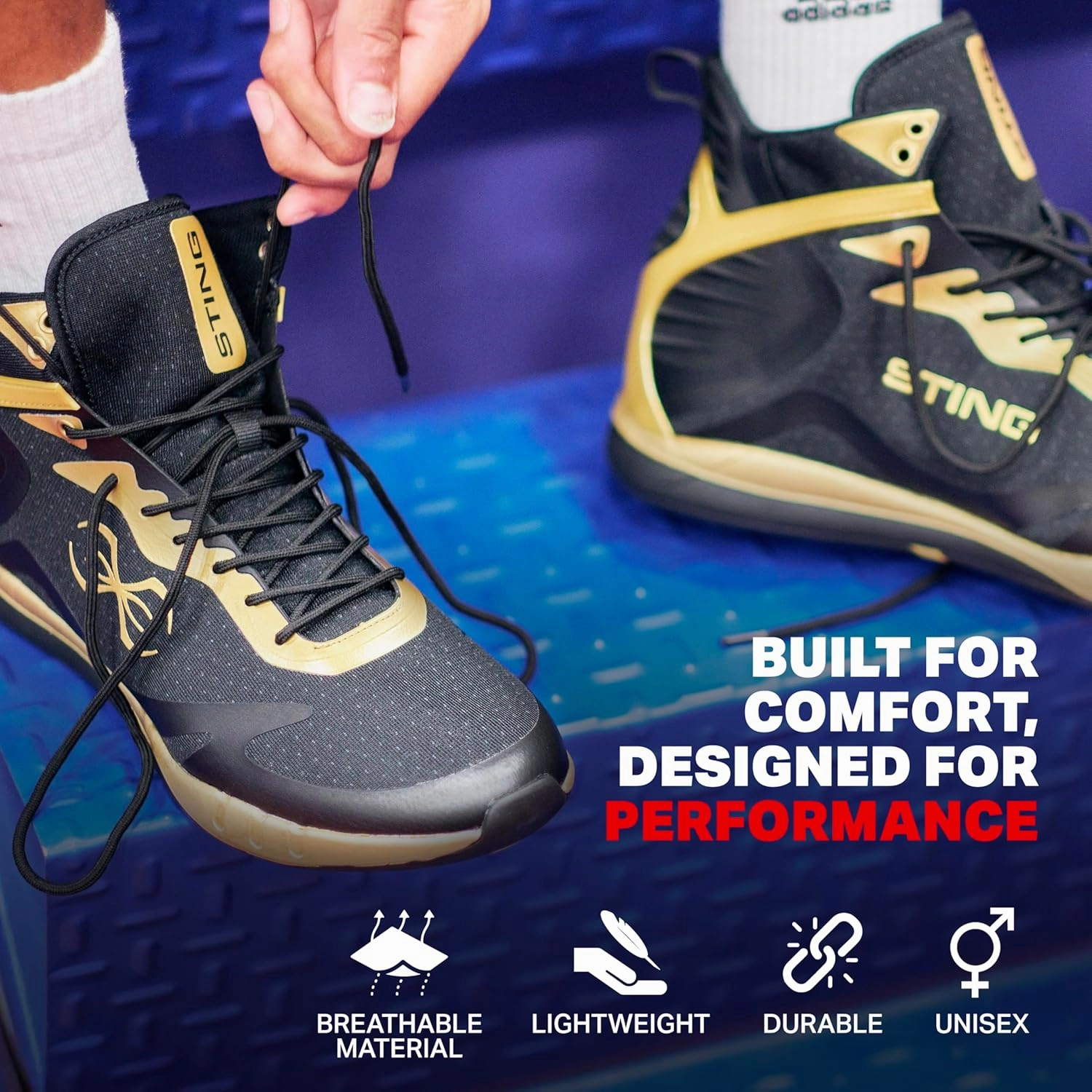 Viper Boxing Shoes 2.0, Lightweight and Durable Boxing Gear, Unisex Boxing Equipment for Better Movement, Breathability, and Support