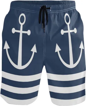 visesunny Mens Funny Swim Trunks Quick Dry Beachwear Sports Running Swim Board Shorts Mesh Lining