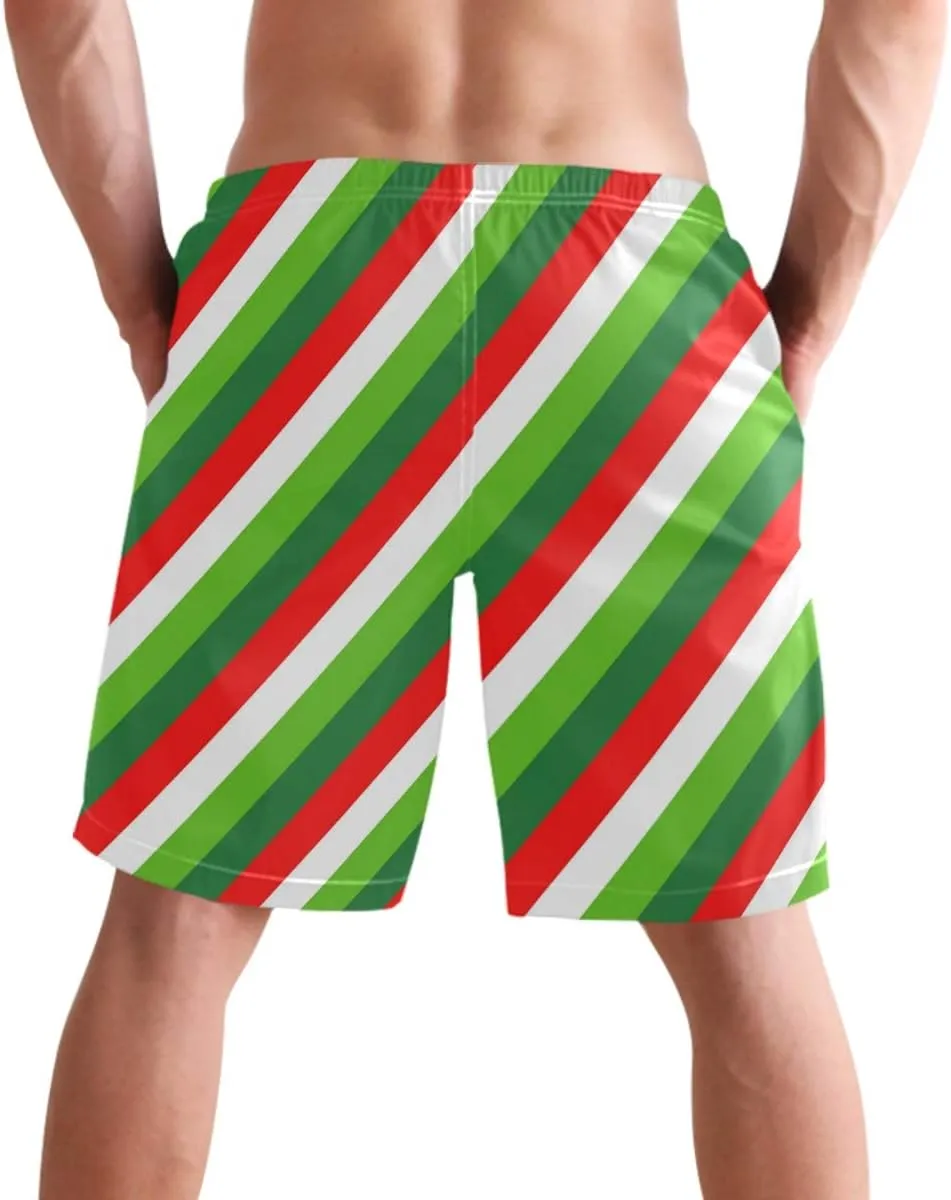 visesunny Men's Novelty Beach Shorts Quick Dry Swimwear Sports Running Swim Board Shorts Bathing Suits