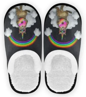 Visesunny Modern Cute Funny House Slippers for Women Men - Unisex Indoor Outdoor