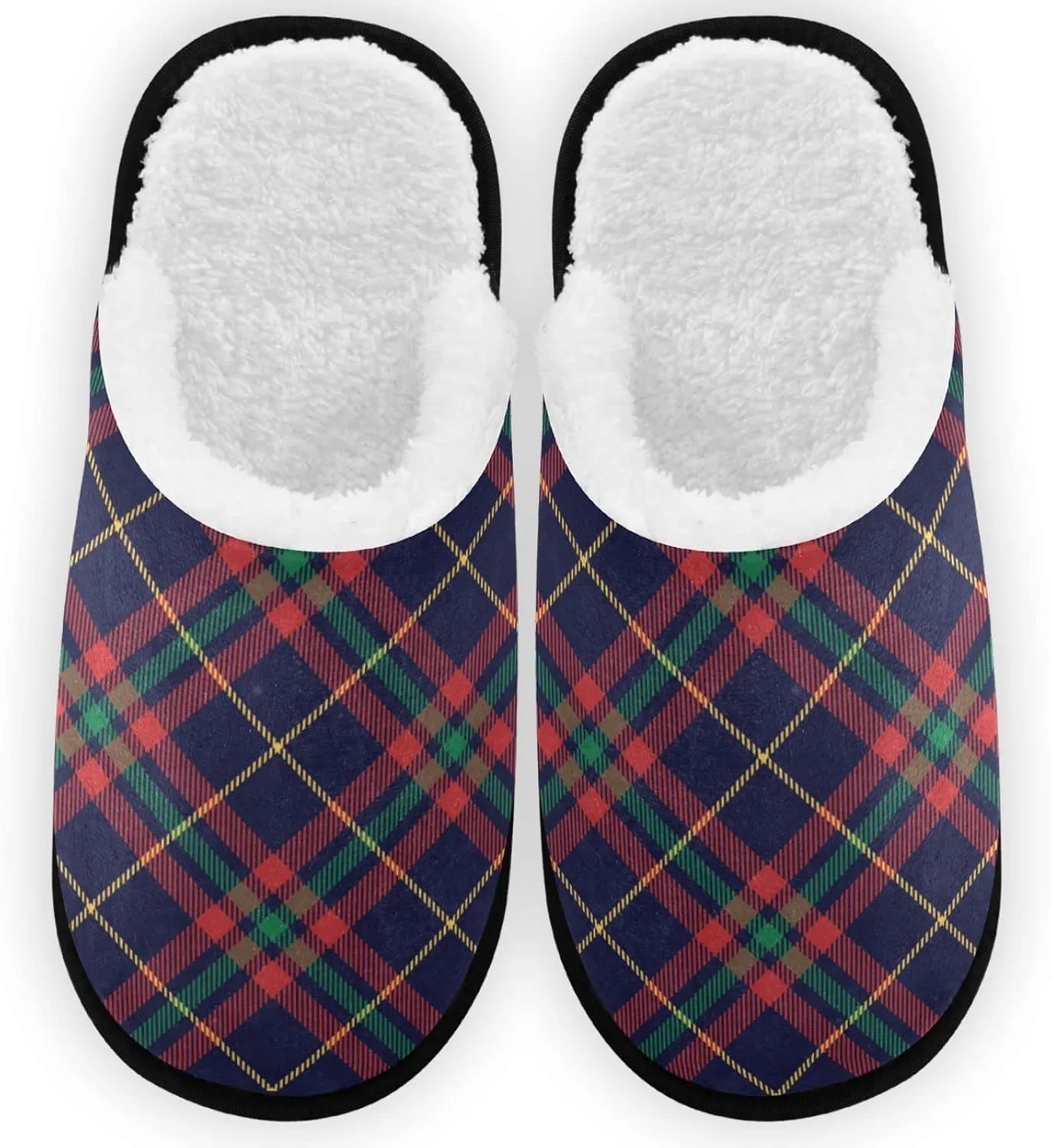 visesunny Slippers for Women Mens Stylish Foral Winter Warm Memory Foam Cotton Home Slippers Soft Plush Fleece Slip on House Slippers for Girls Indoor Outdoor Shoes