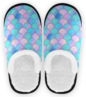 visesunny Slippers for Women Mens Stylish Foral Winter Warm Memory Foam Cotton Home Slippers Soft Plush Fleece Slip on House Slippers for Girls Indoor Outdoor Shoes