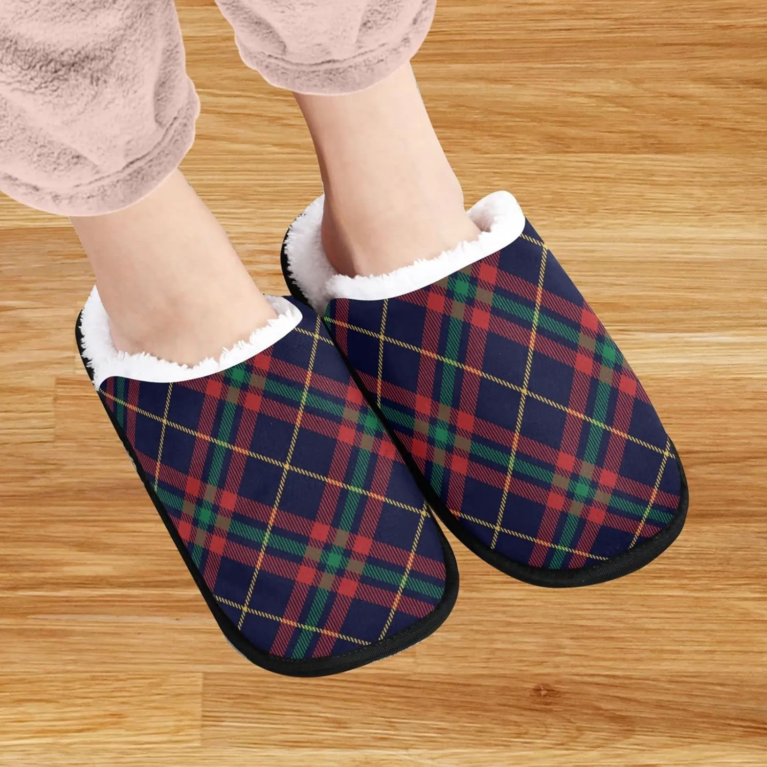 visesunny Slippers for Women Mens Stylish Foral Winter Warm Memory Foam Cotton Home Slippers Soft Plush Fleece Slip on House Slippers for Girls Indoor Outdoor Shoes