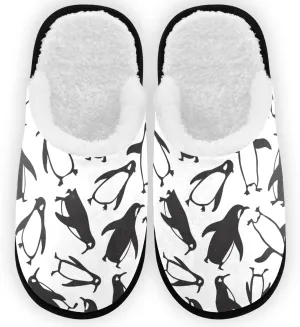visesunny Slippers for Women Mens Stylish Foral Winter Warm Memory Foam Cotton Home Slippers Soft Plush Fleece Slip on House Slippers Unisex Indoor Outdoor Shoes