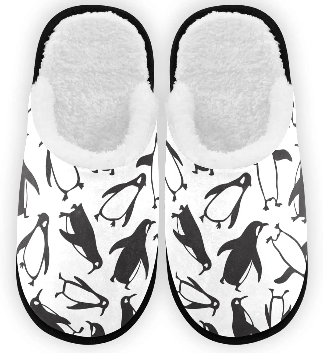 visesunny Slippers for Women Mens Stylish Foral Winter Warm Memory Foam Cotton Home Slippers Soft Plush Fleece Slip on House Slippers Unisex Indoor Outdoor Shoes