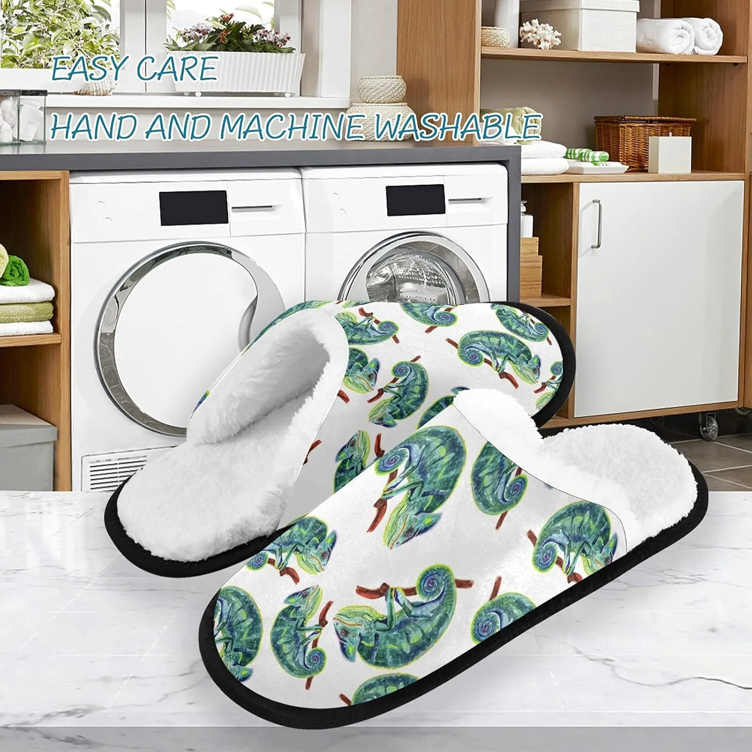 visesunny Slippers for Women Mens Winter Warm Memory Foam Cotton Home Slippers Soft Plush Fleece Slip on House Slippers for Girls Indoor Outdoor Shoes